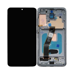 Touch+Display+Frame Samsung Galaxy S20/G980/Galaxy S20 5G/G981 Preto Prata